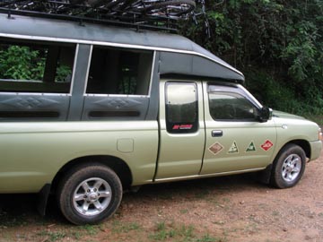 Truck, One-Day Adventure Trek in the Mae Taeng River Valley, Chiang Mai Province, Thailand