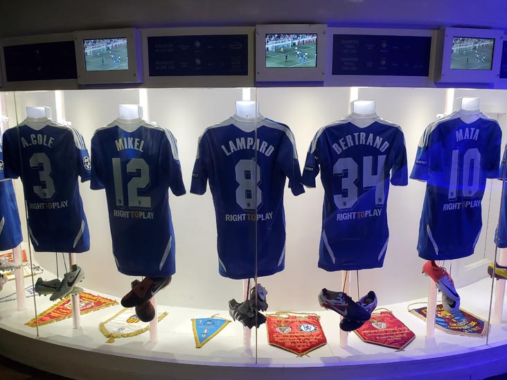 2012 European Champion Exhibit, Chelsea FC Museum, Stamford Bridge Stadium, Fulham, London, England, April 10, 2023