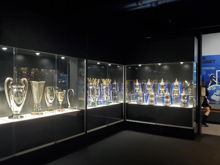 Trophy Room, Chelsea FC Museum, Stamford Bridge Stadium, Fulham, London, England, April 10, 2023