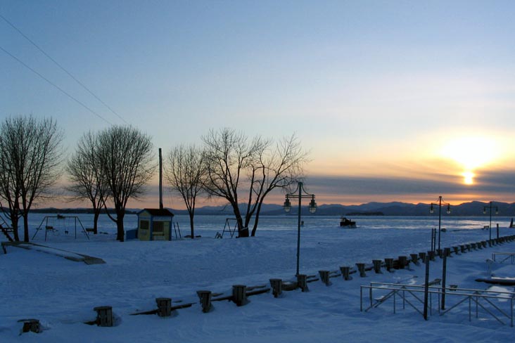 Lake Champlain Waterfront at Maple Street, Burlington, Vermont