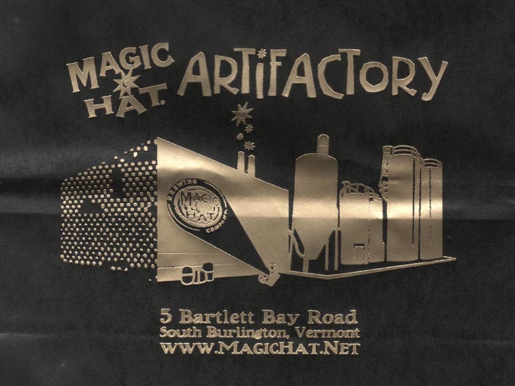 Bag, Magic Hat Brewing Company, 5 Bartlett Bay Road, South Burlington, Vermont