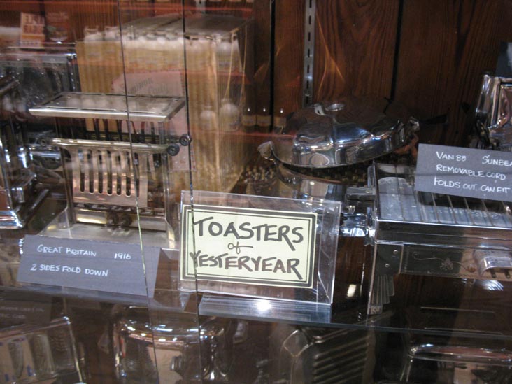 Toasters of Yesteryear Display, Vermont Country Store, 657 Main Street, Weston, Vermont, October 30, 2011