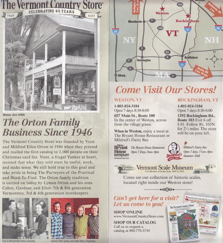 Vermont Country Store Brochure