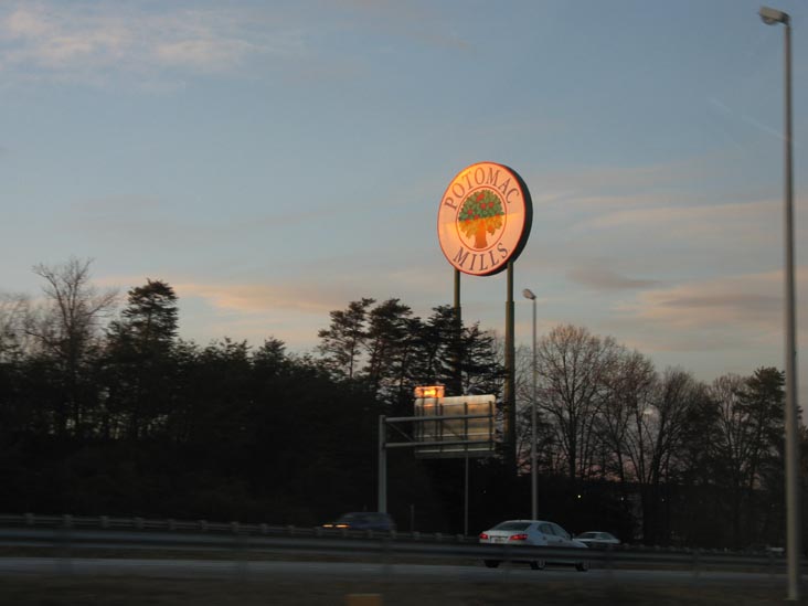 Potomac Mills, Woodbridge, Virginia, From Interstate 95 Near Exit 156, January 3, 2010, 4:51 p.m.