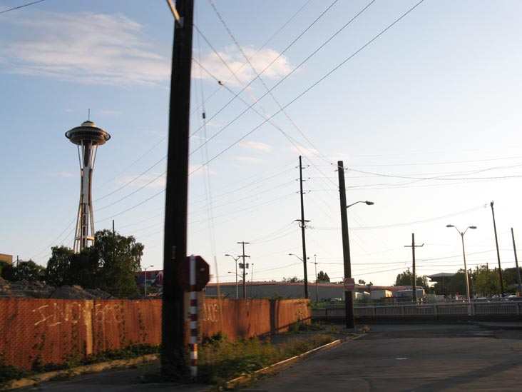 Space Needle From Aurora Avenue, Seattle, Washington
