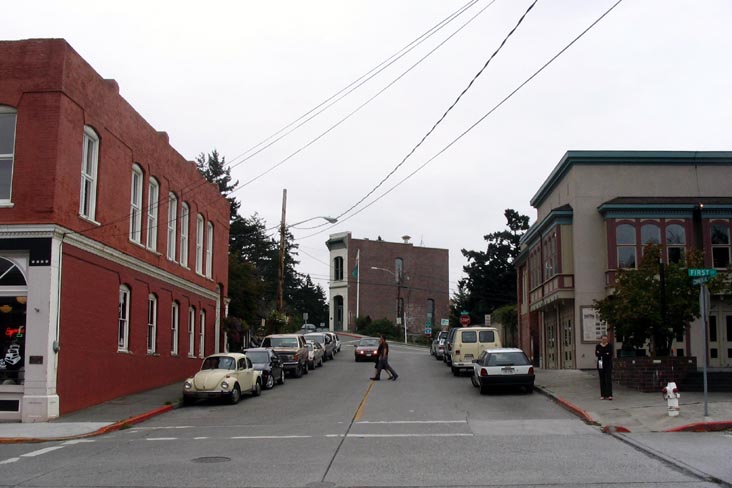 First Street and Commercial Street, Looking East, La Conner, Washington