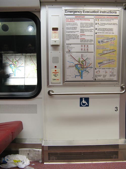 Train Car, Green Line, DC Metrorail, Washington, D.C.