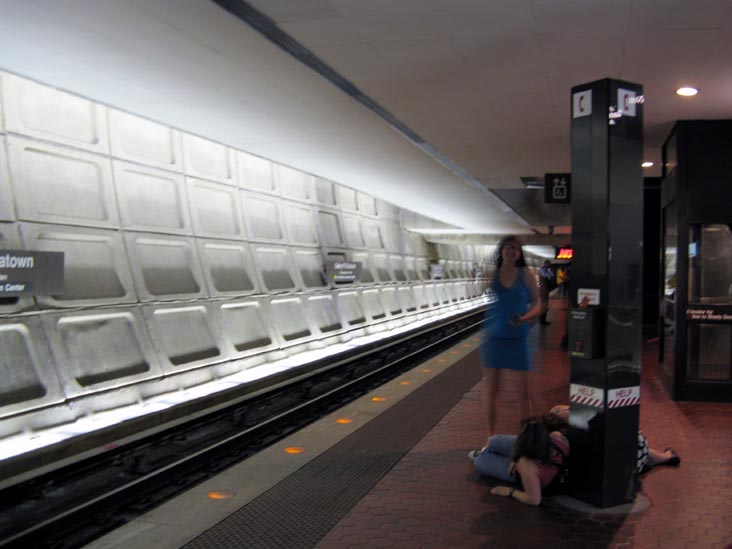 Gallery Place-Chinatown Station, DC Metrorail, Washington, D.C., 2:18 a.m.