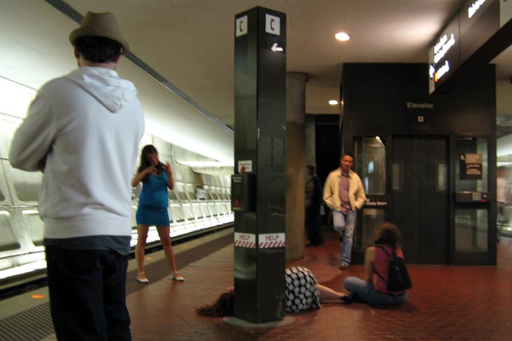 Gallery Place-Chinatown Station, DC Metrorail, Washington, D.C., 2:21 a.m.