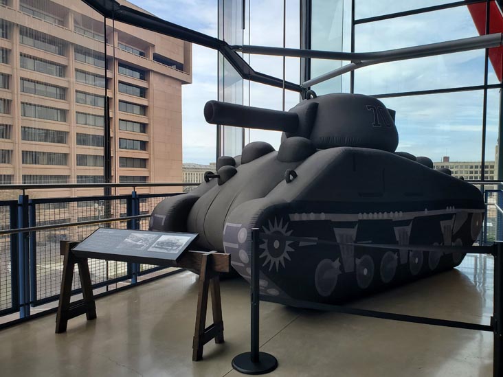 Ghost Army Inflatable Tank, Spy Museum, Washington, D.C., April 21, 2022