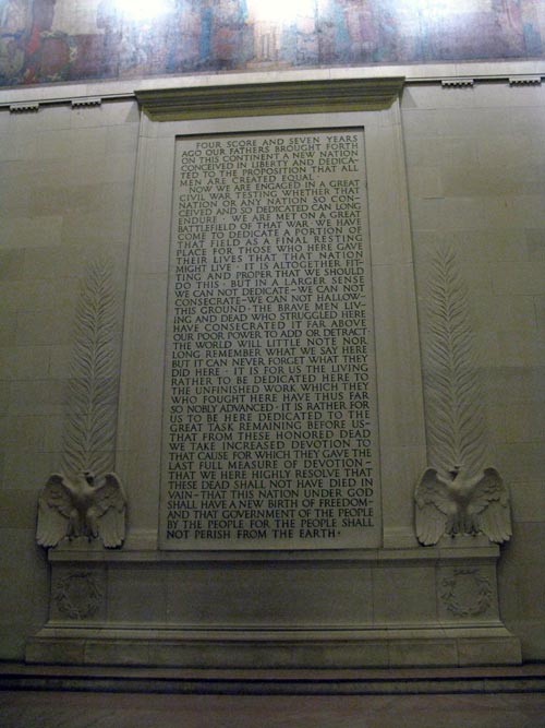 Gettysburg Address, South Wall, Lincoln Memorial, National Mall, Washington, D.C., May 25, 2008