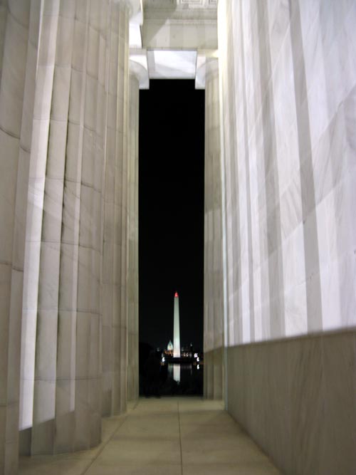 Washington Monument From Lincoln Memorial, National Mall, Washington, D.C., May 25, 2008