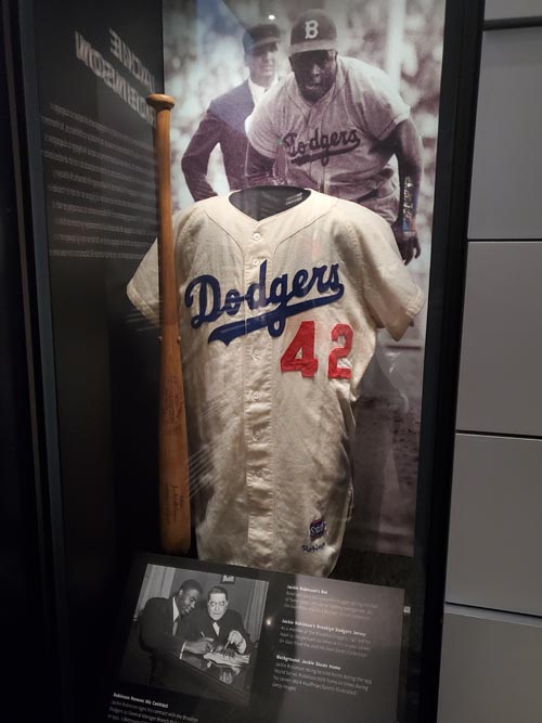 Jackie Robinson Uniform, National Museum of African American History & Culture, 1400 Constitution Ave NW, Washington, D.C., February 20, 2022