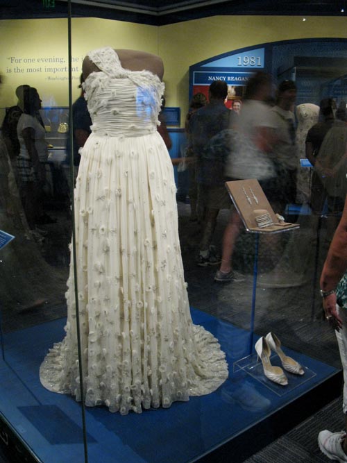 Michelle Obama Gown, A First Lady's Debut Gallery, First Ladies at the Smithsonian Exhibit, Smithsonian National Museum of American History, National Mall, Washington, D.C.