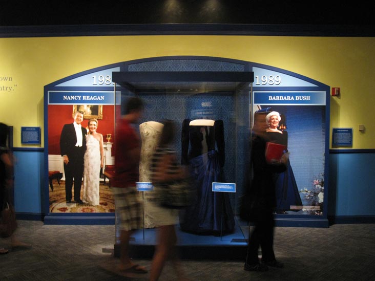 Nancy Reagan and Barbara Bush Gowns, A First Lady's Debut Gallery, First Ladies at the Smithsonian Exhibit, Smithsonian National Museum of American History, National Mall, Washington, D.C.