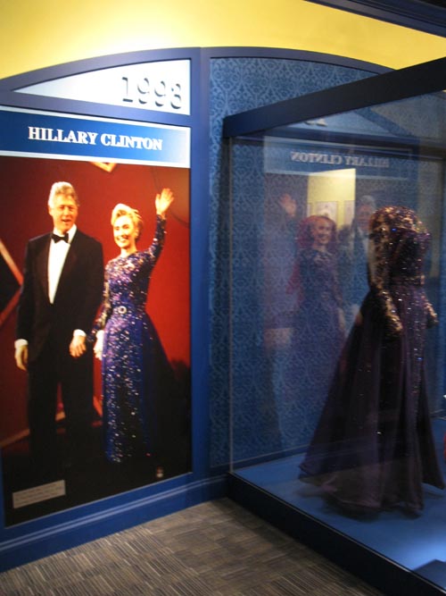 Hillary Clinton Gown, A First Lady's Debut Gallery, First Ladies at the Smithsonian Exhibit, Smithsonian National Museum of American History, National Mall, Washington, D.C.