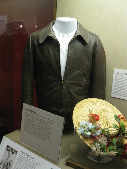 Fonzie's Jacket and Minnie Pearl's Hat, National Treasures of Popular Culture Exhibit, Third Floor West, Smithsonian National Museum of American History, National Mall, Washington, D.C.