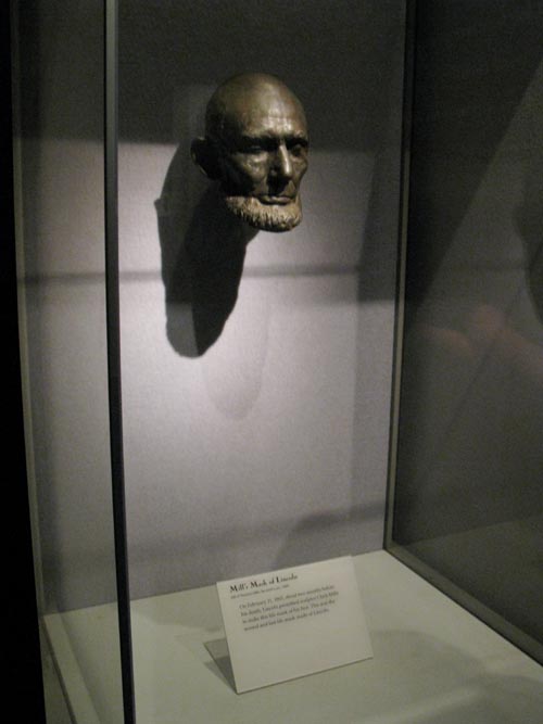 Mill's Lincoln Life Mask, Abraham Lincoln: An Extraordinary Life Exhibit, Third Floor, Smithsonian National Museum of American History, National Mall, Washington, D.C.