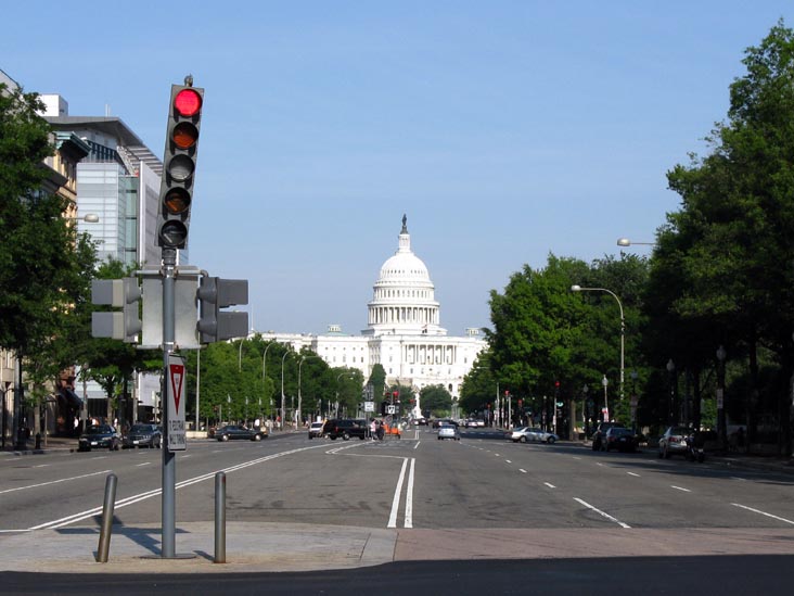United States Capitol From 7th Street and Pennsylvania Avenue, Washington, D.C.