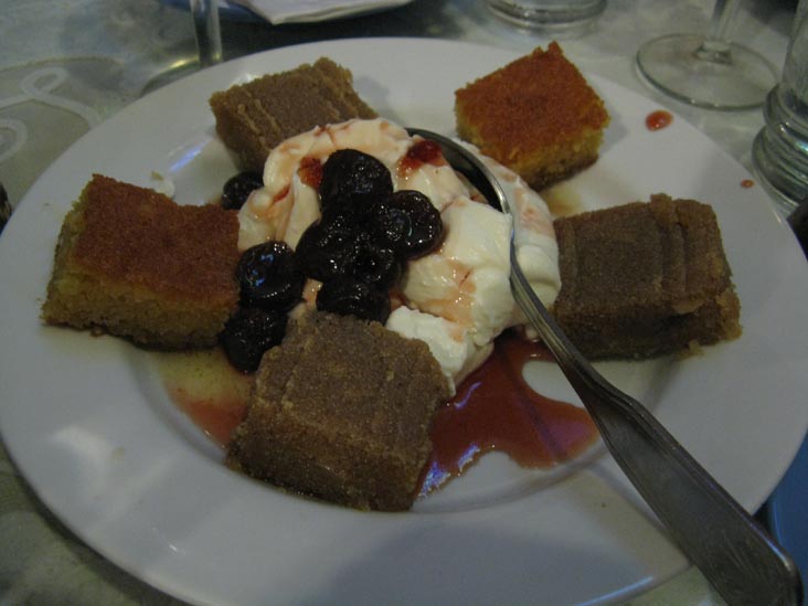 Complimentary Dessert, Agnanti, 19-06 Ditmars Boulevard, Astoria, Queens, August 1, 2009
