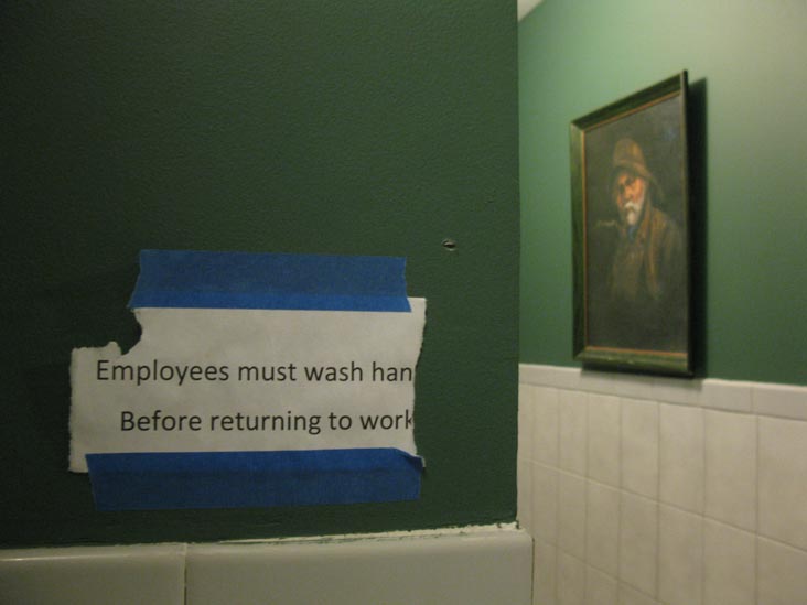 Employees Must Wash Hands, Queens Comfort, 40-09 30th Avenue, Astoria, Queens, March 10, 2012