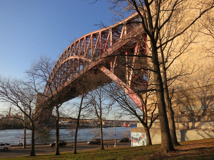 Hell Gate Bridge From Astoria Park Lawn, Astoria Park, Astoria, Queens, March 14, 2012