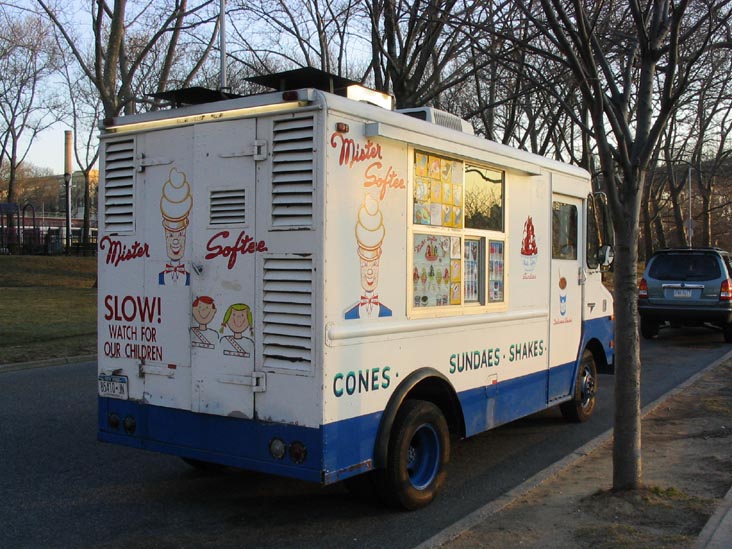 Mister Softee Truck, Astoria Park, Astoria, Queens, March 23, 2004