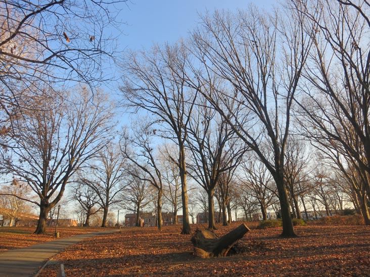 Path Next To Astoria Park Lawn, Astoria Park, Astoria, Queens, December 13, 2012
