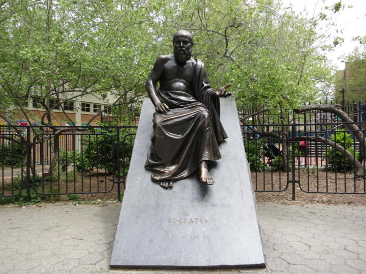 Socrates Monument, Athens Square, Astoria, Queens, May 7, 2013