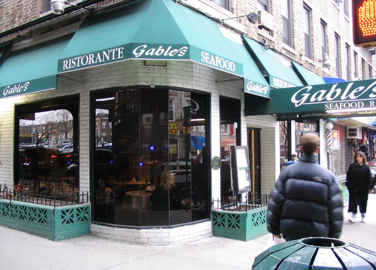 Gable's Seafood Ristorante, 31st Street and Broadway, SW Corner, Astoria, Queens, March 28, 2004
