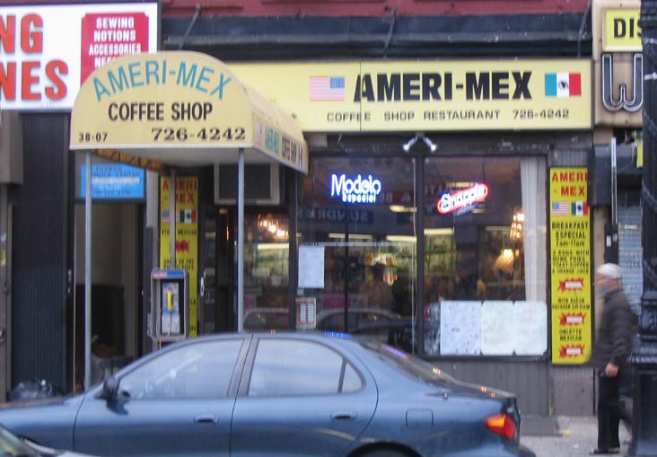 Ameri-Mex Coffee Shop, 38-07 Broadway, Astoria, Queens, March 28, 2004