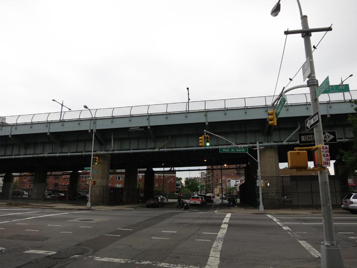 Triborough Bridge Approach, Crescent Street at Hoyt Avenue North, Astoria, Queens, May 15, 2013