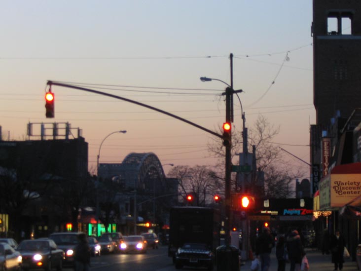 31st Street and Ditmars Boulevard, Looking West, Astoria, Queens, March 23, 2004