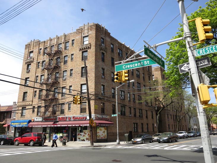 Newtown Avenue at Crescent Street, Astoria, Queens, May 7, 2013