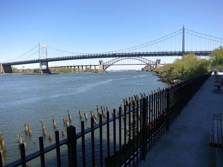 East River, Triborough Bridge and Hell Gate Bridge From Esplanade, Shore Towers, 25-40 Shore Boulevard, Astoria, Queens, May 3, 2013