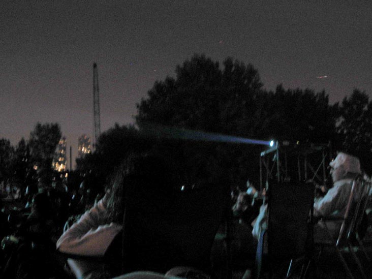 Outdoor Cinema, Socrates Sculpture Park, 32-01 Vernon Boulevard, Astoria, Queens, August 8, 2007