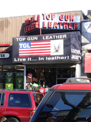 Top Gun Leather, 31-65 Steinway Street, Astoria, Queens, March 13, 2004