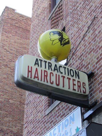 Attraction Haircutters, 25-12 Steinway Street, Astoria, Queens, March 13, 2004