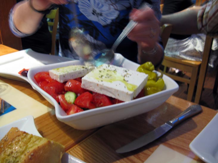 Salad, Taverna Kyclades, 33-07 Ditmars Boulevard, Astoria, Queens