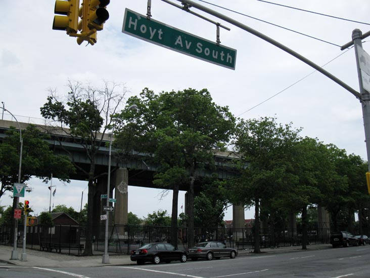 Hoyt Avenue South and 21st Street, NE Corner, Triborough Bridge Playground, Astoria, Queens, June 6, 2010