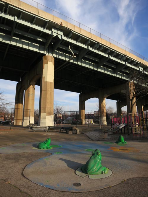 Triborough Bridge Playground, Astoria, Queens, January 24, 2012