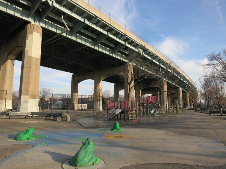 Triborough Bridge Playground, Astoria, Queens, January 24, 2012