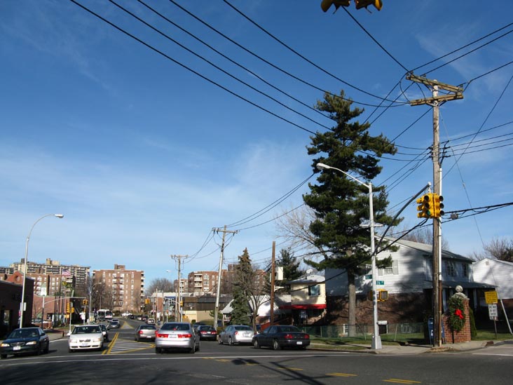 Looking North Up Bell Boulevard From 26th Avenue, Bayside, Queens