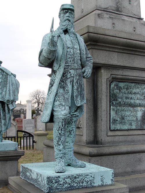 Civil War Soldier, Soldiers Monument, Calvary Veterans Park, Calvary Cemetery, Queens