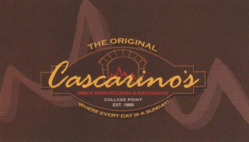 Business Card, Cascarino's, 14-60 College Point Boulevard, College Point, Queens
