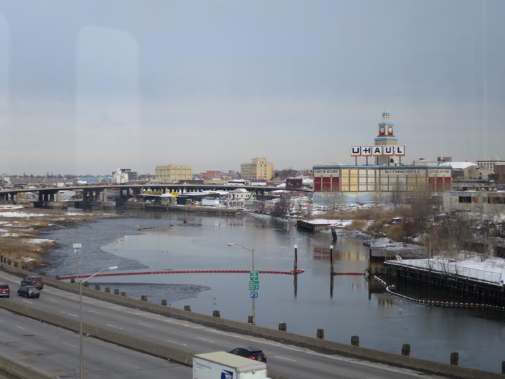Flushing River From Manhattan-Bound 7 Train, February 8, 2014
