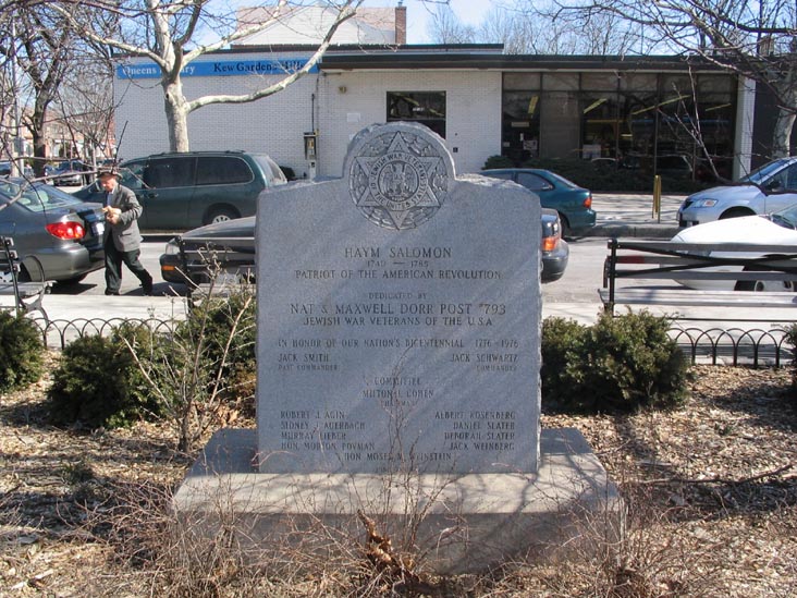 Haym Salomon Memorial, Haym Salomon Square, Kew Gardens Hills, Queens