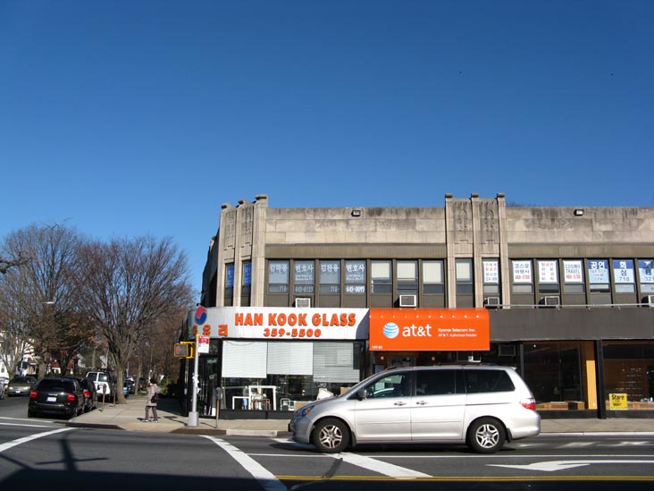 Northern Boulevard and 159th Street, NE Corner, Murray Hill, Flushing, Queens