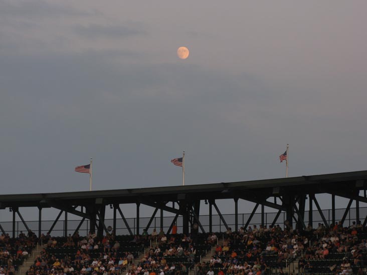 Moon Rising Over Citi Field, Flushing Meadows Corona Park, Queens, August 3, 2009
