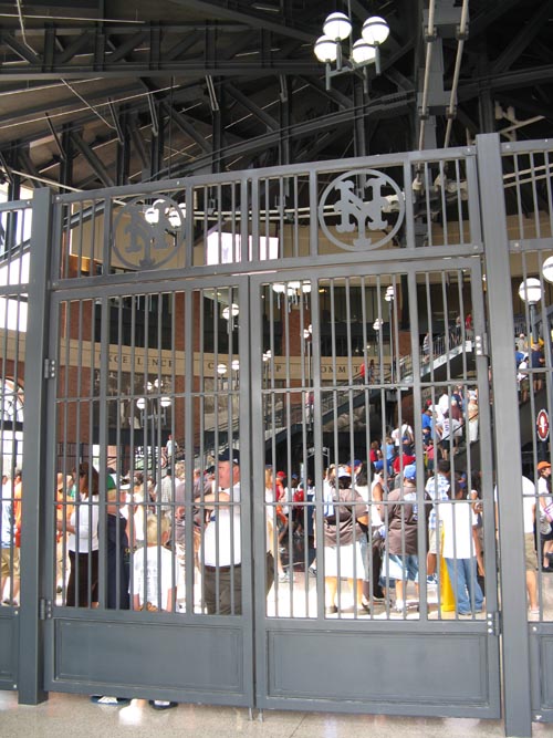 Gate Outside Jackie Robinson Rotunda, Citi Field, Flushing Meadows Corona Park, Queens, August 24, 2009